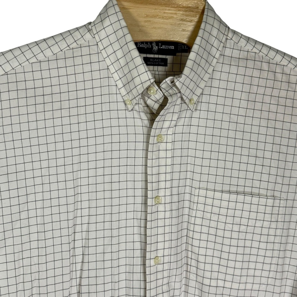 Ralph Lauren Blake Cotton Men XL Graph Long Sleeve Button Down Shirt